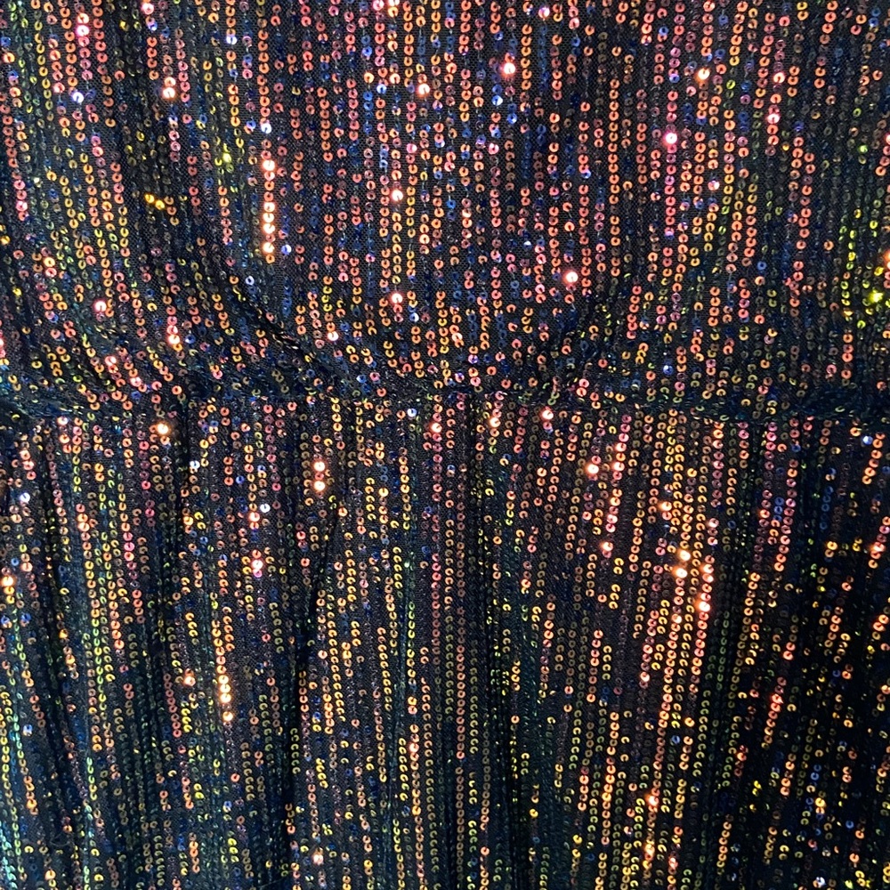 GRACE KARIN Women's Sparkly Cocktail Holiday Cap Sleeve Evening Shift Dress SZ L - Picture 6 of 17